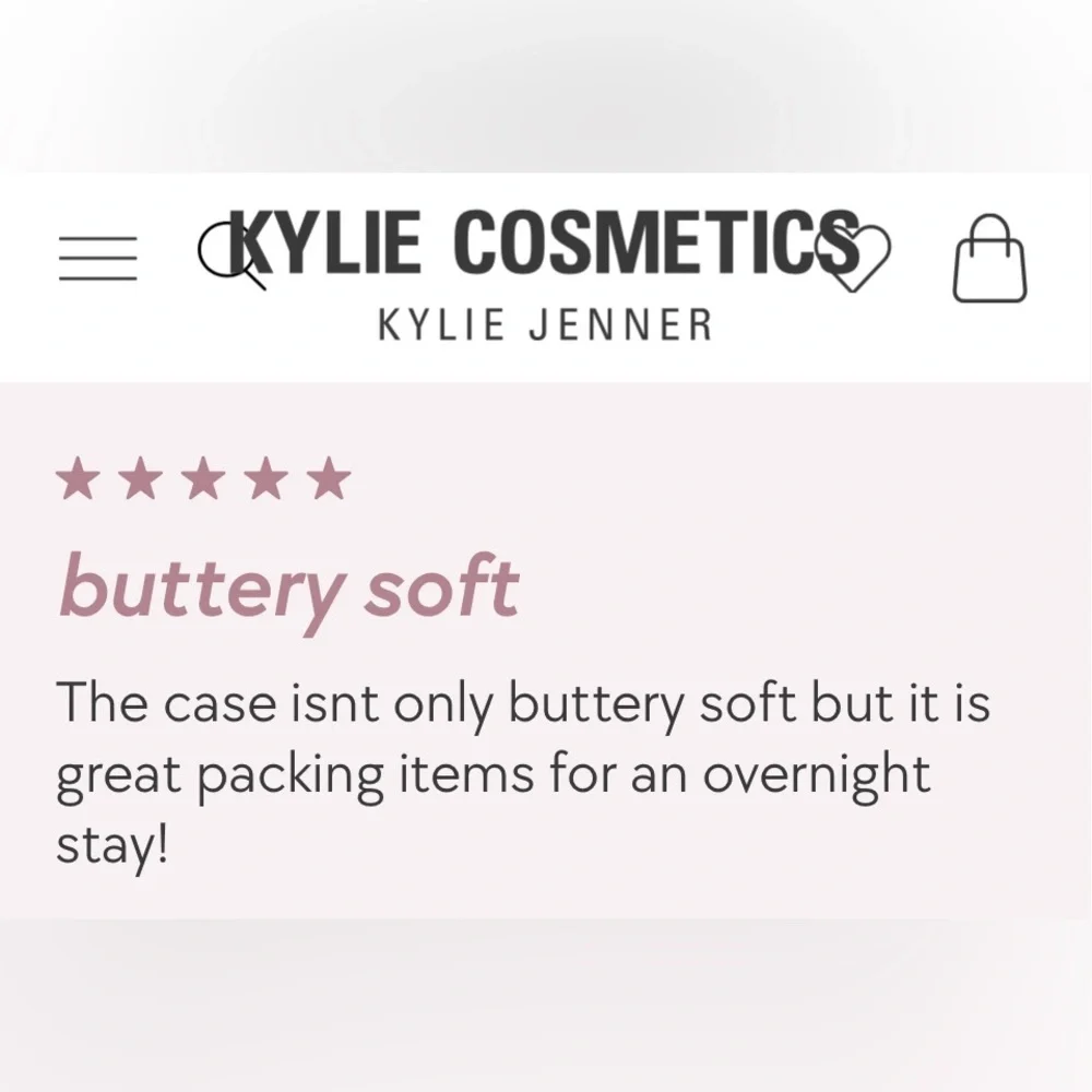 KYLIE COSMETICS Blue Cloud Cosmetic/Travel Bag